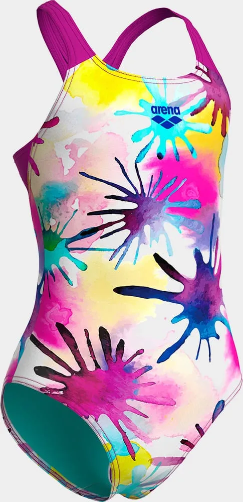 Купальник Arena поліамід 128 см білий рожевий