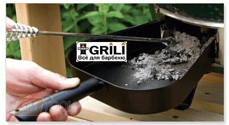 Совок для золы Big Green Egg сталь 23х35 5 см черный