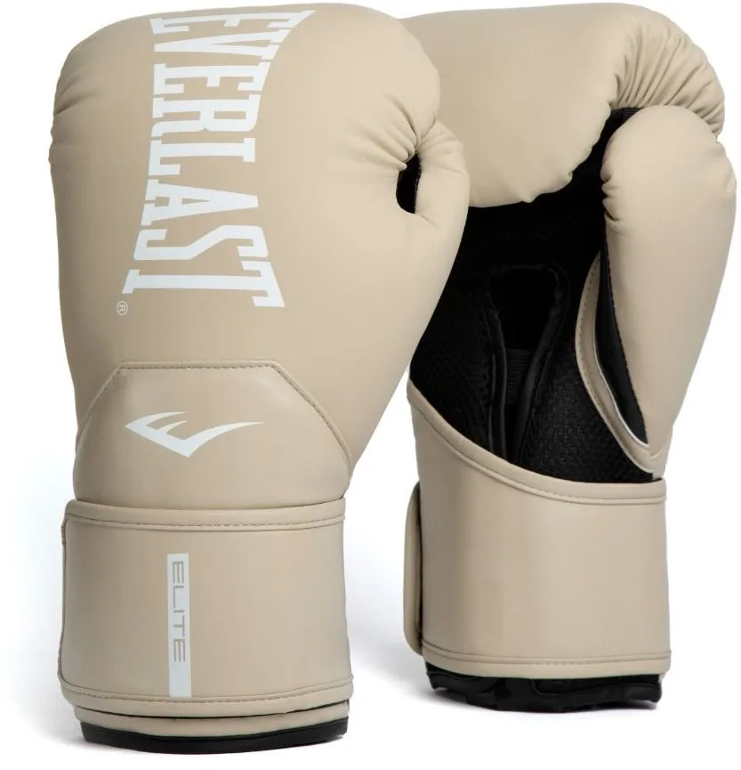 Боксерські рукавиці Everlast 10 унцій бежевий нітрил-бутадієн-каучук поліуретан поліестер
