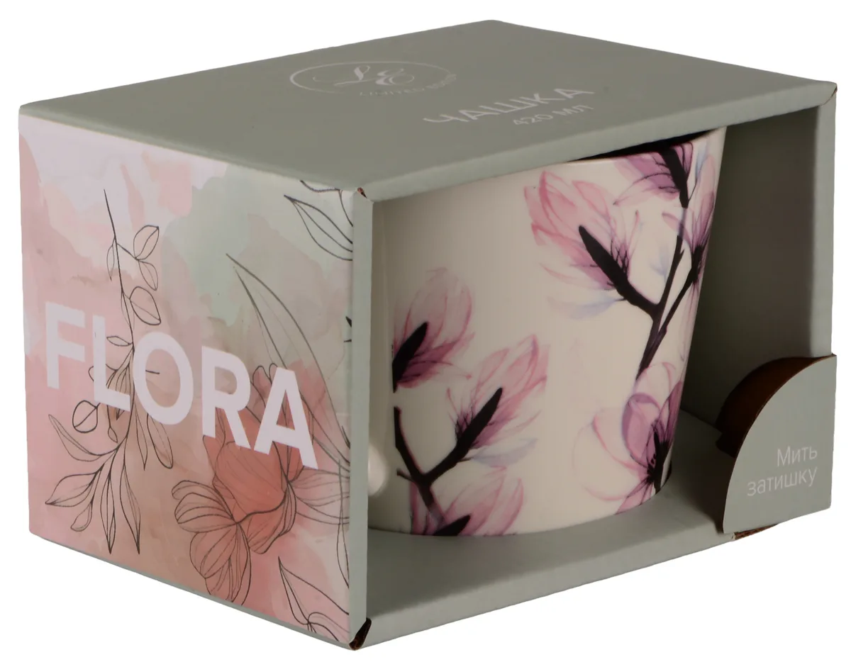 Чашка Limited Edition порцелянова 420 мл біла з малюнком