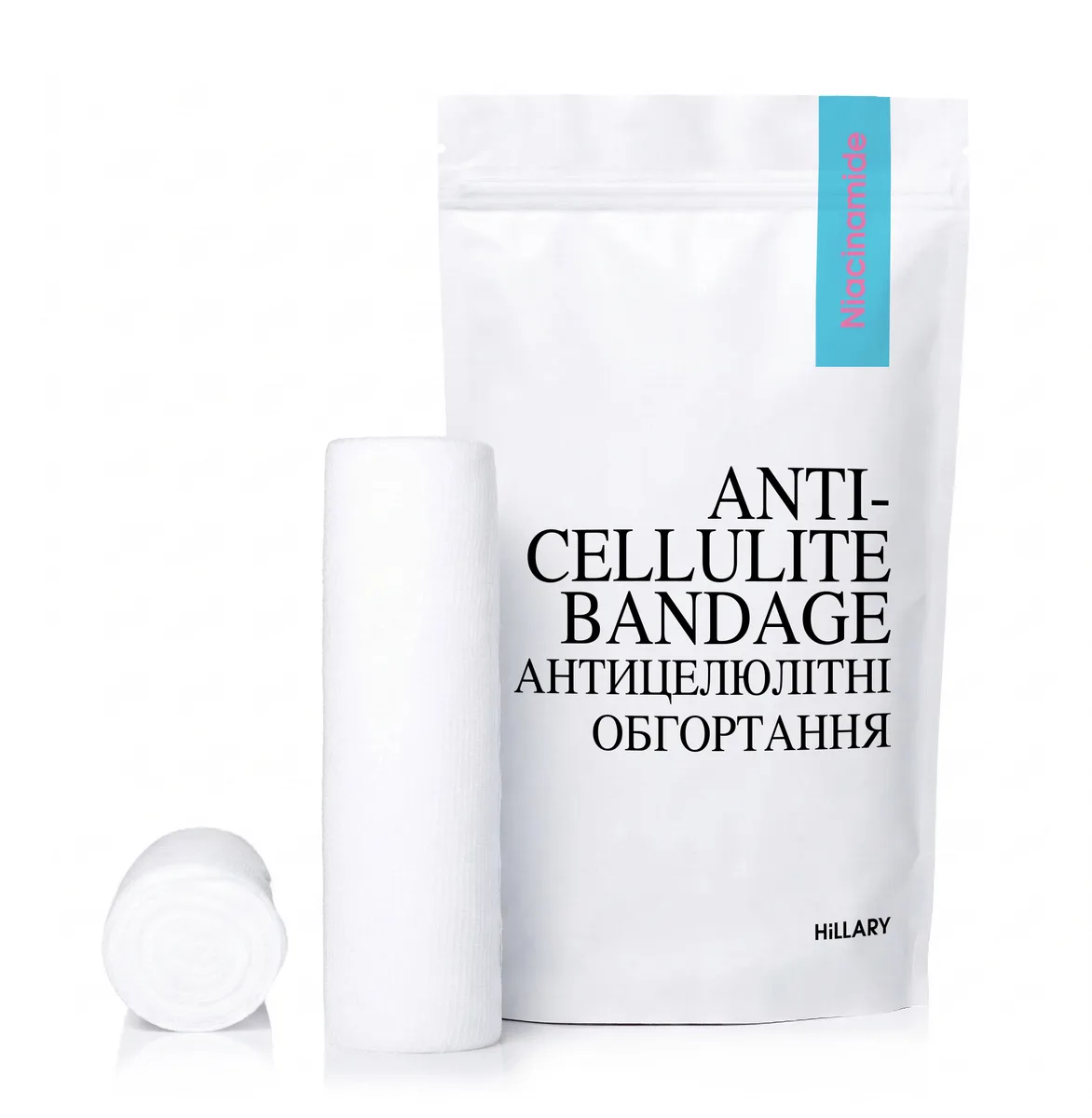 Комплекс антицелюлітних моделюючих обгортань з Ніацинамідом Hillary Niacinamide Cold Slim (10 уп.)