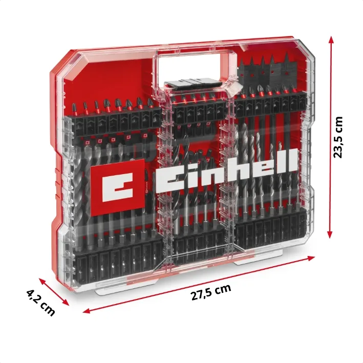 Комплект свердел та ударних біт Einhell XL-Box 95 шт 1.5 кг