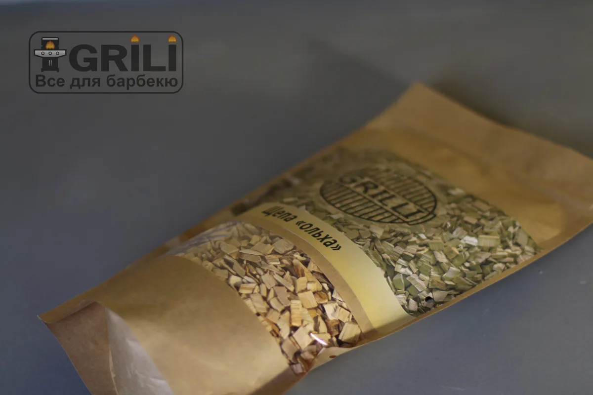 Тріска для копчення з вільхи 1 кг GRILLI