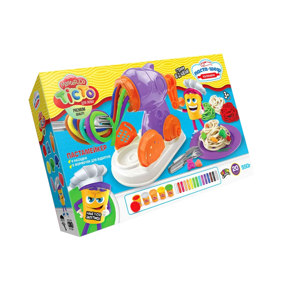Тісто для ліплення Danko Toys м'яке 500 г різнокольорове безпечне