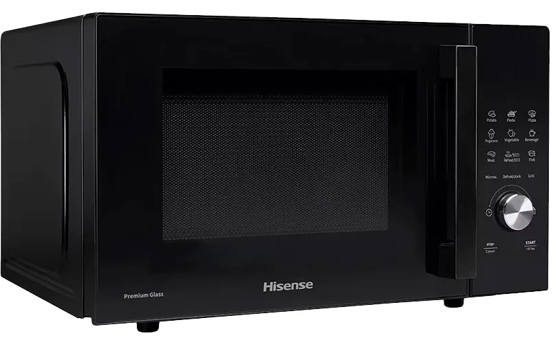 Мікрохвильова піч Hisense з грилем 23 л Чорна