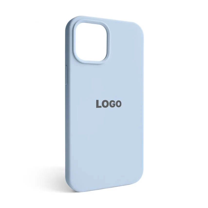 Чохол Silicone Case для iPhone 12 Pro Max силіконовий блакитний