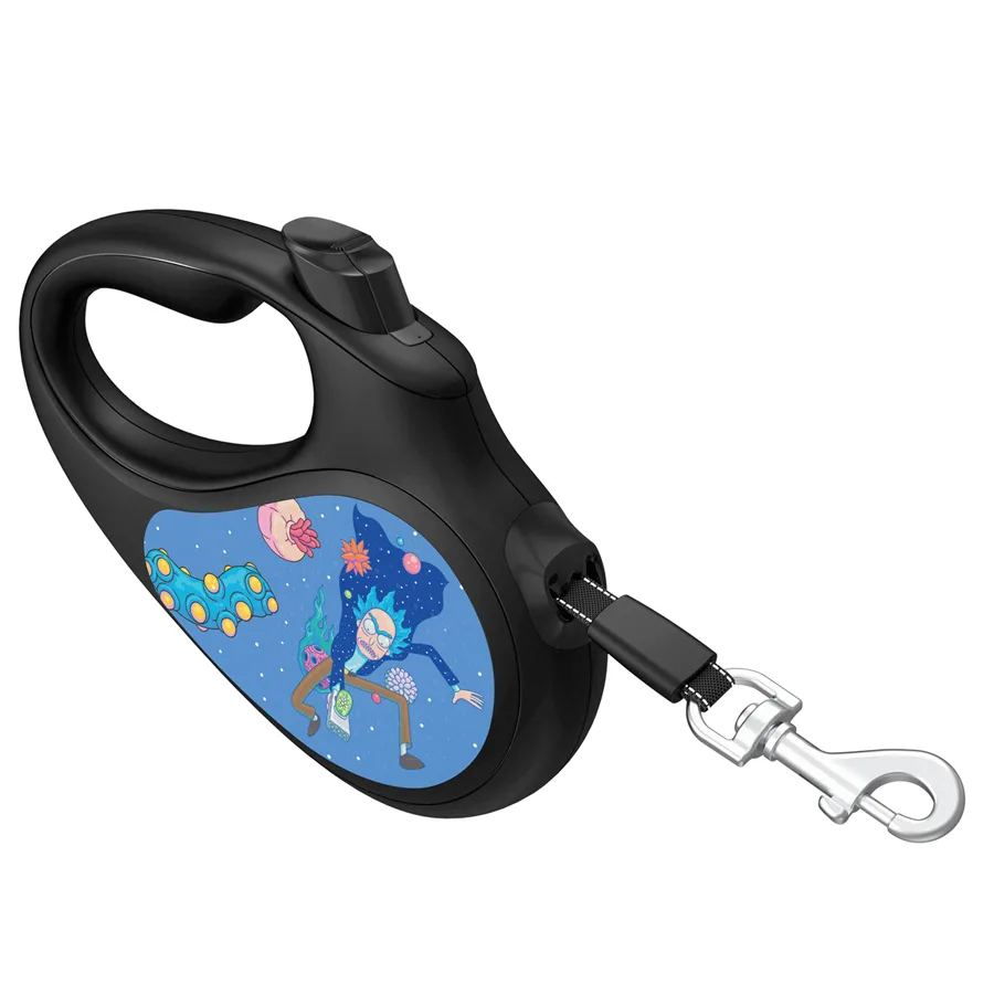 Повідець-рулетка WAUDOG R-leash L 500 см пластик чорний Рік та Морті 3