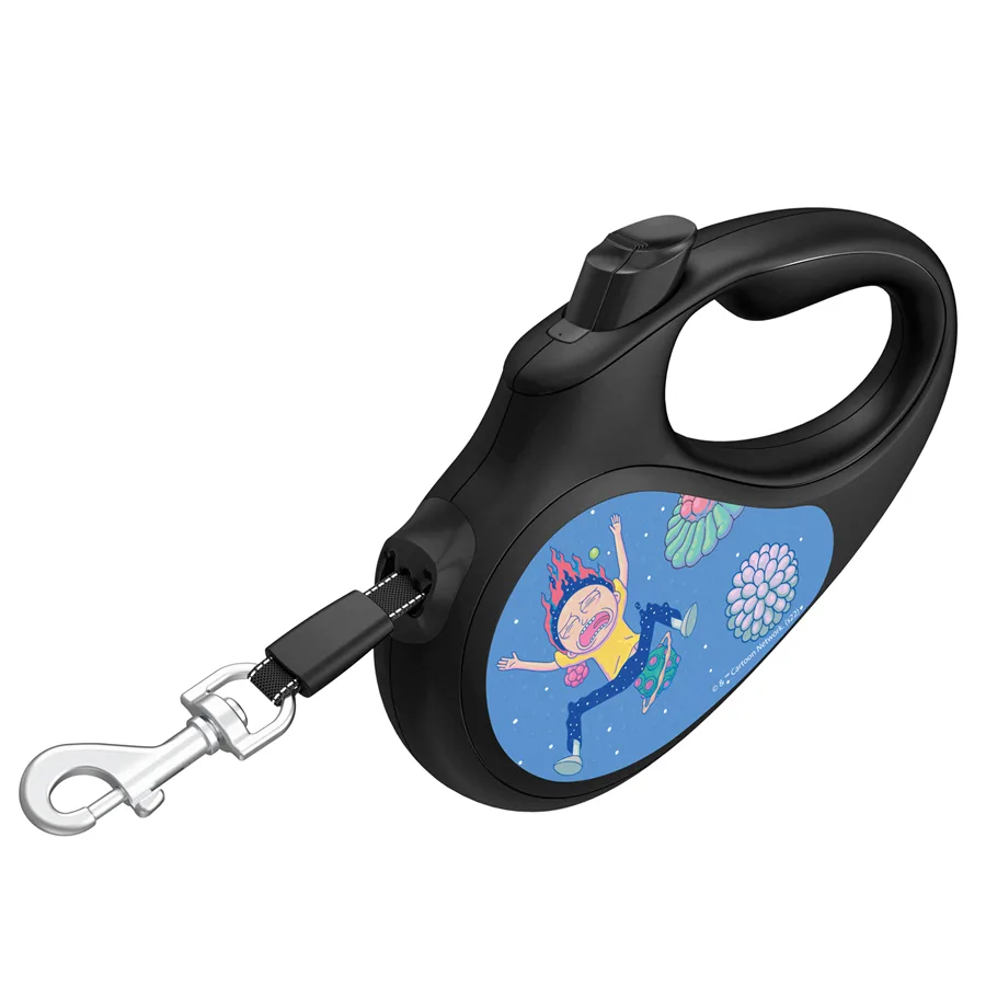 Повідець-рулетка WAUDOG R-leash L 500 см пластик чорний Рік та Морті 3