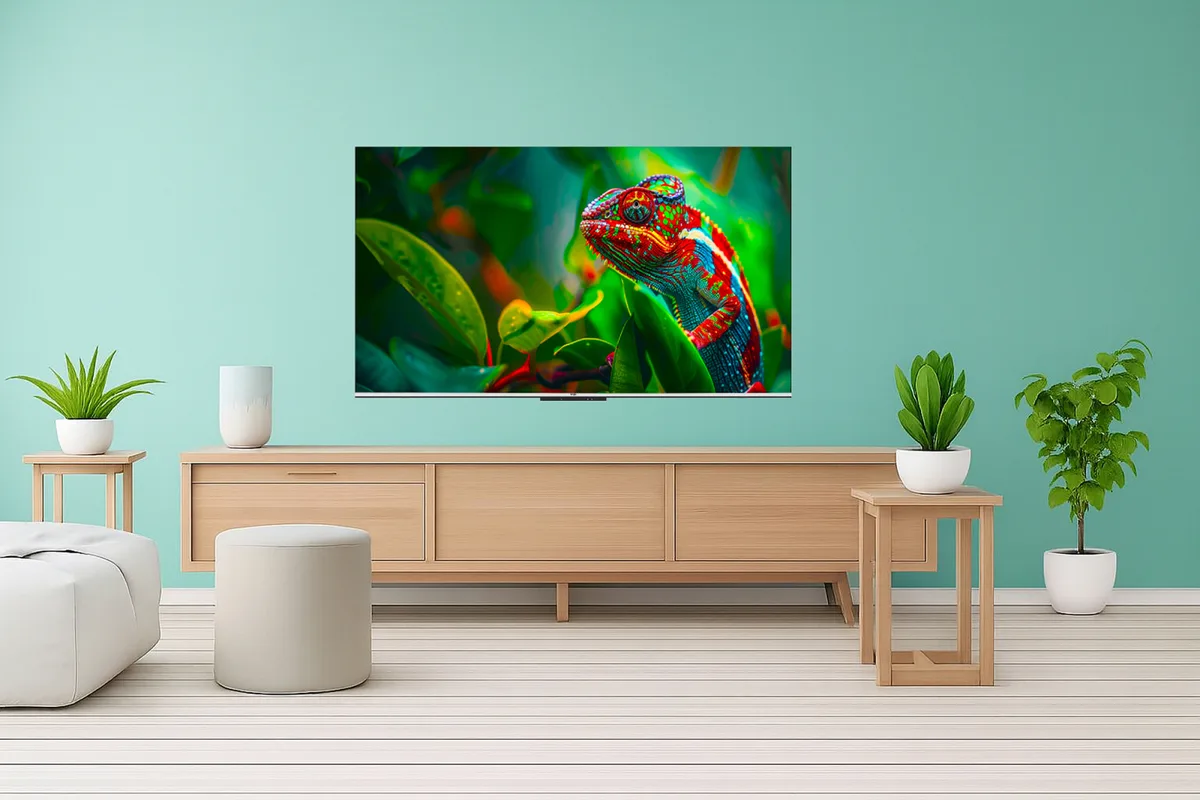 Телевізор ERGO QLED 43 дюйми 4K сріблястий