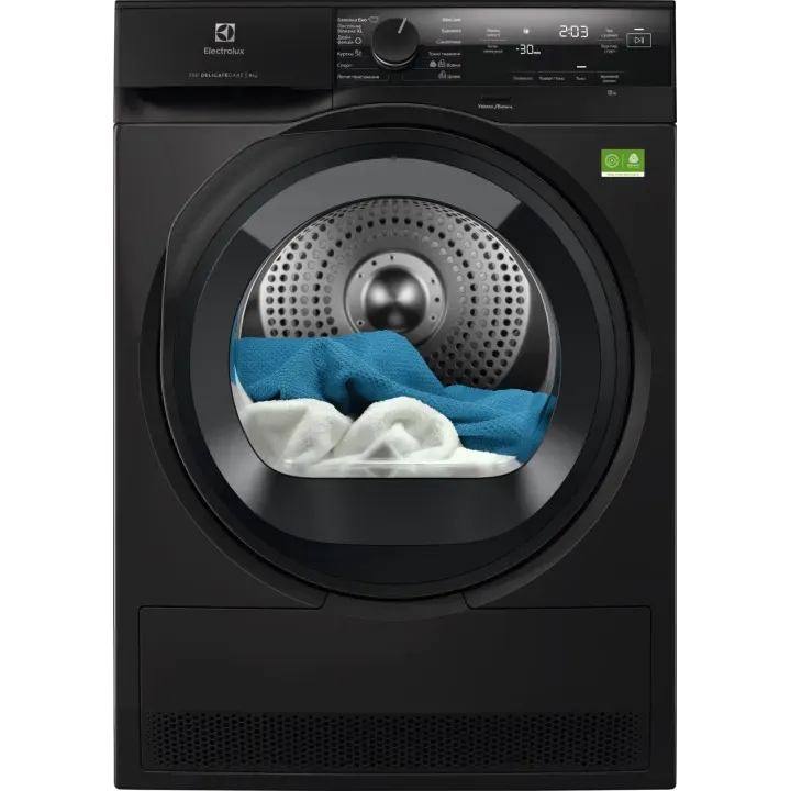 Сушильна машина Electrolux тепловий насос 9 кг темно-срібляста