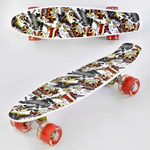 Скейт Best Board 55 см с колесами PU для детей и подростков.