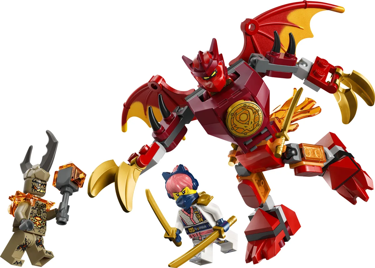 Конструктор LEGO Ninjago Бойовий набір робота Дракона Кая