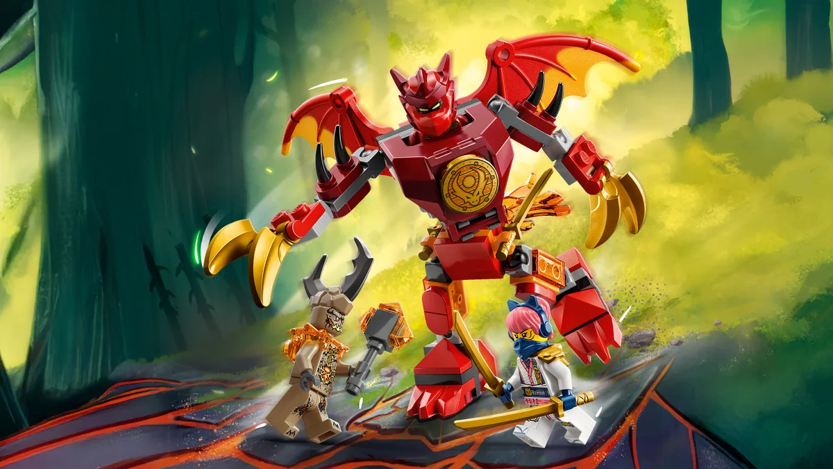 Конструктор LEGO Ninjago Бойовий набір робота Дракона Кая