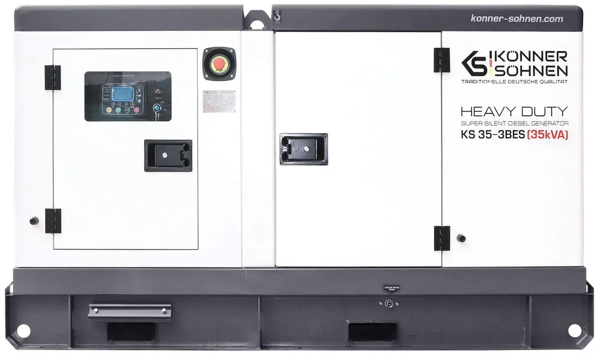 Дизельний генератор KonnerSohnen KS 35-3BES, 230/400В, 35/32кВА, 3 фази, система підігріву перед запуском, автоматичний перемикач