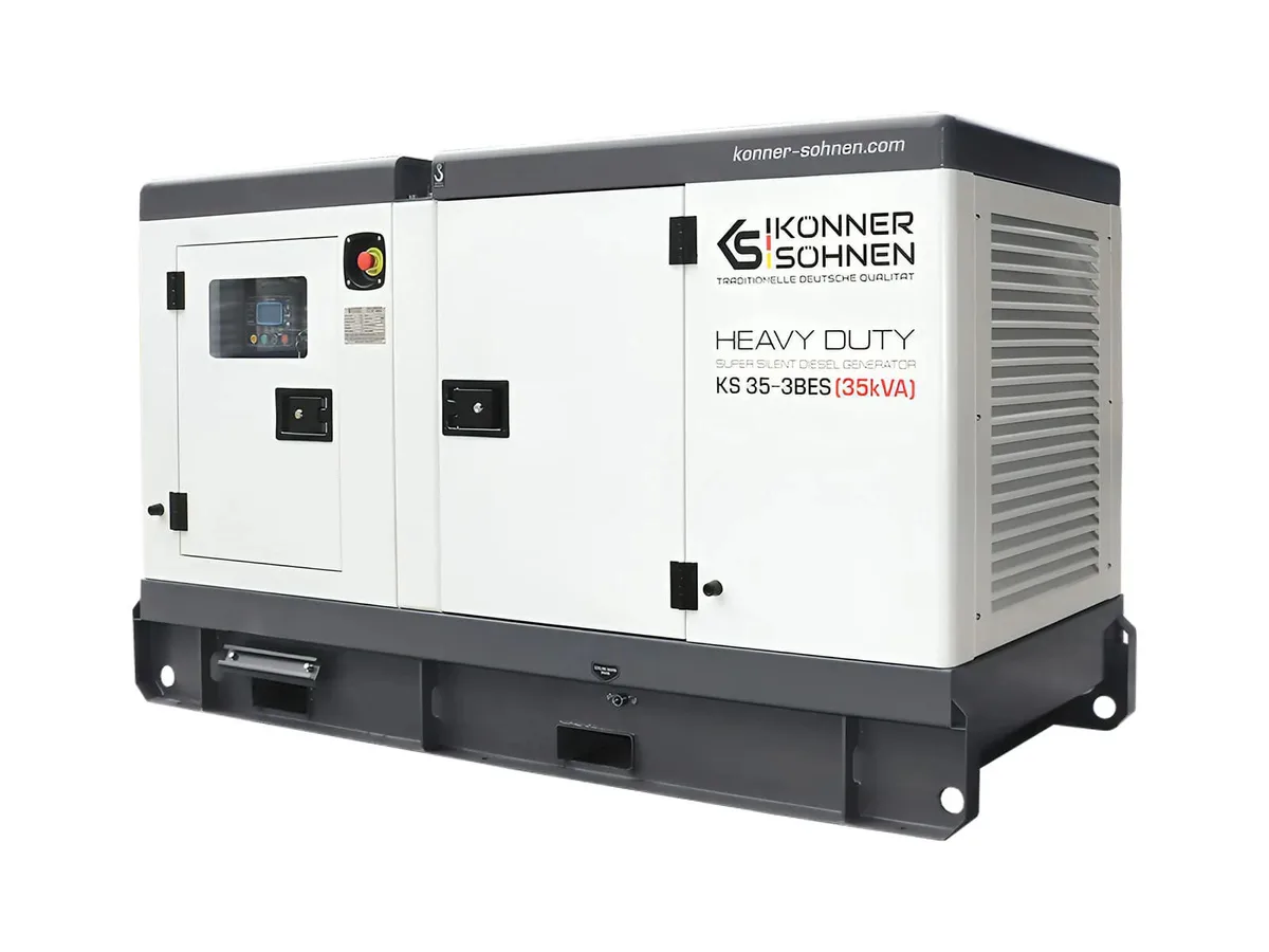 Дизельний генератор KonnerSohnen KS 35-3BES, 230/400В, 35/32кВА, 3 фази, система підігріву перед запуском, автоматичний перемикач