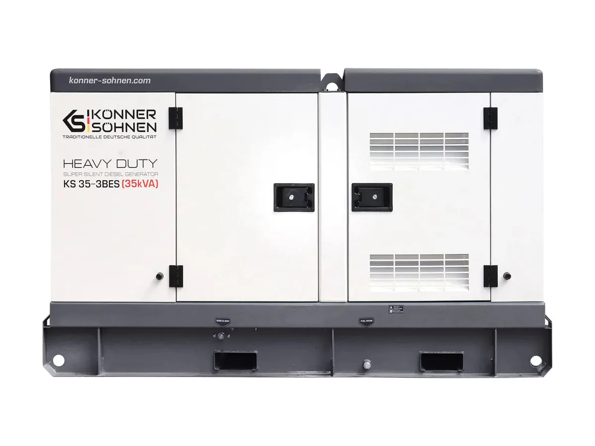 Дизельний генератор KonnerSohnen KS 35-3BES, 230/400В, 35/32кВА, 3 фази, система підігріву перед запуском, автоматичний перемикач