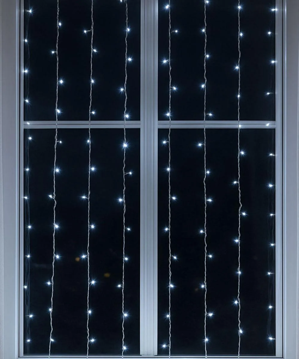 Новорічна гірлянда ПВХ 1,5х1,5 м 64 LED Білий