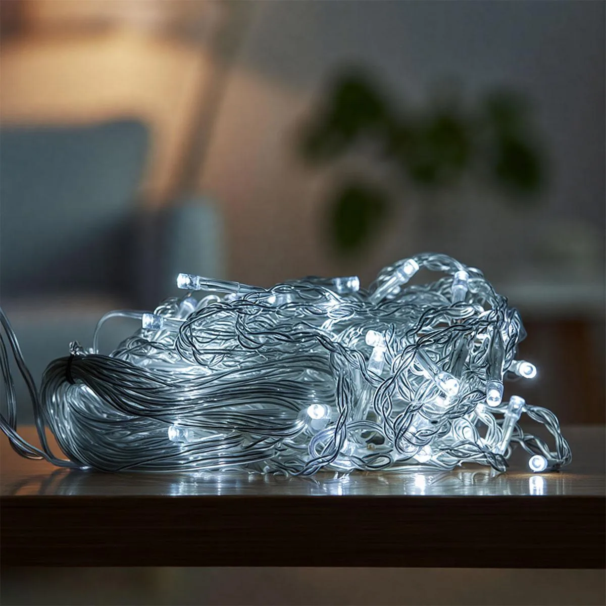 Новорічна гірлянда ПВХ 1,5х1,5 м 64 LED Білий