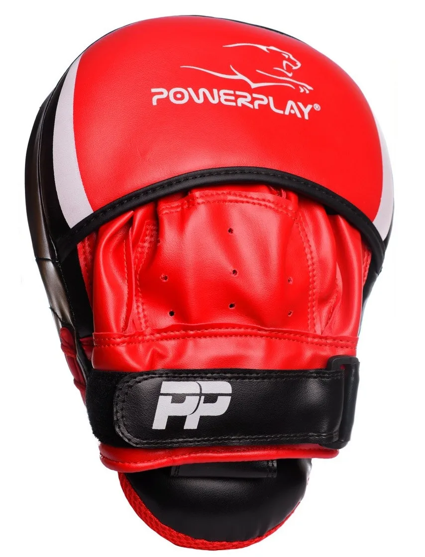 Боксерские лапы Active Point 23х19 см Черно-Красные