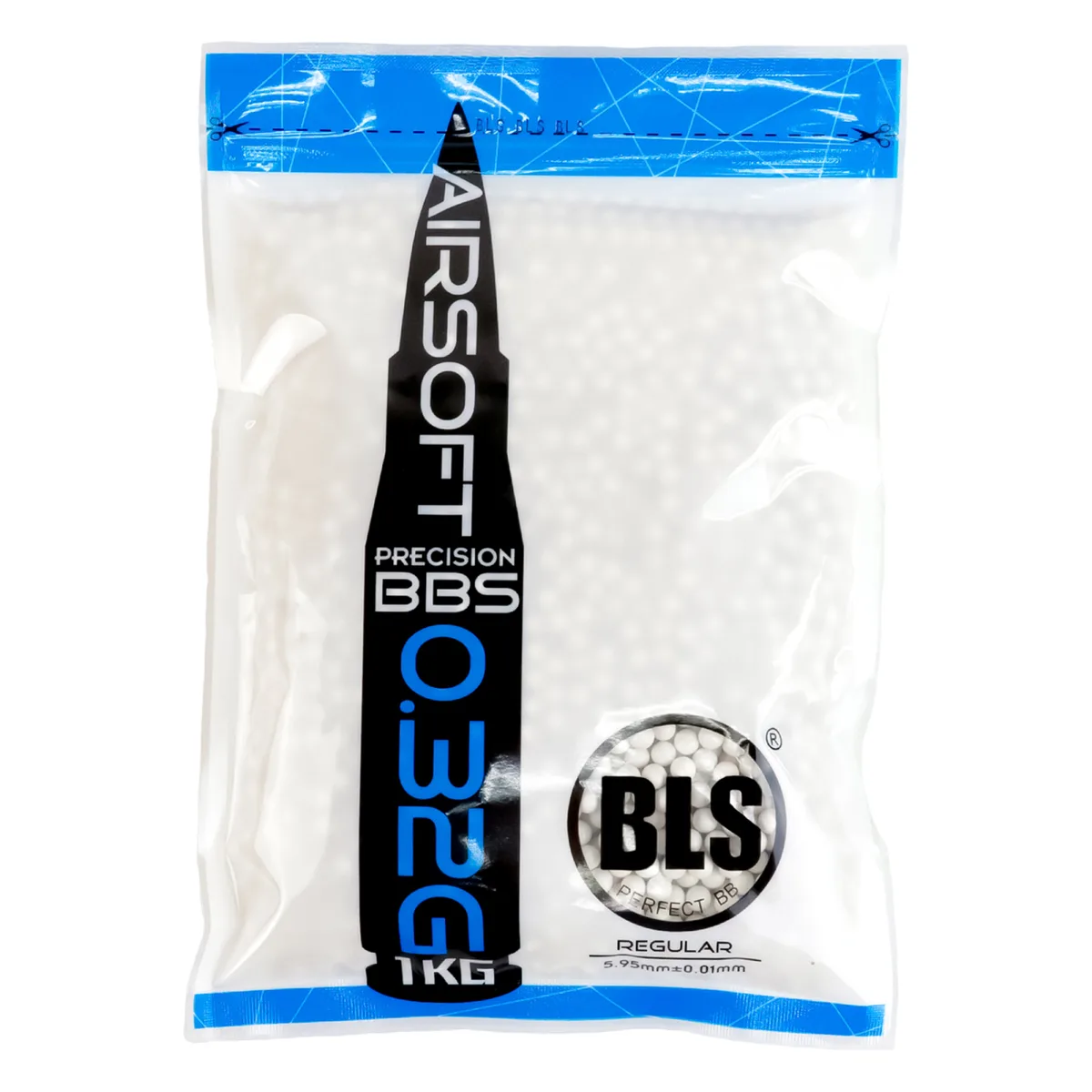 Кульки BLS 0.32 г 1кг білі 3125 шт