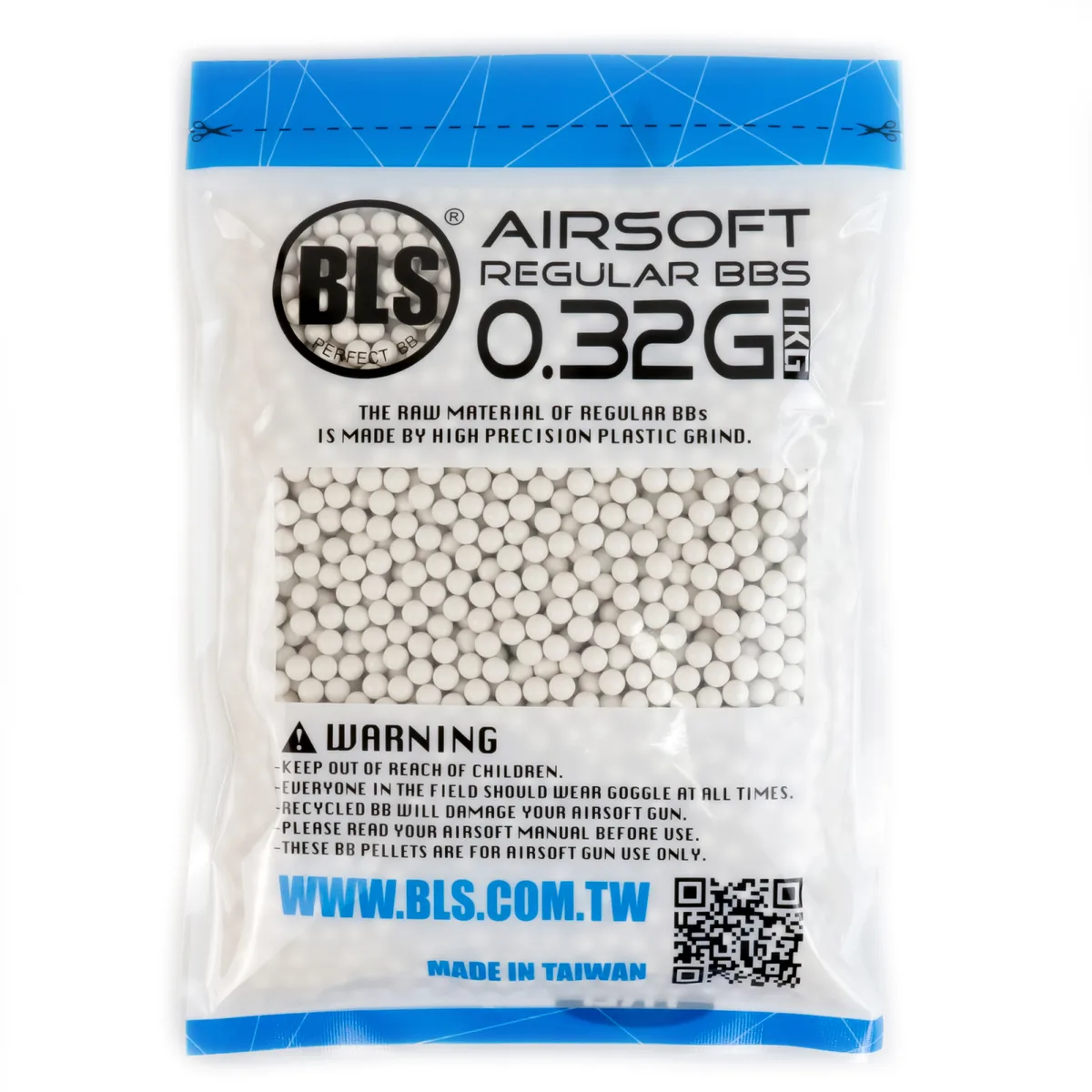 Шарики BLS 0.32 г 1кг белые 3125 шт