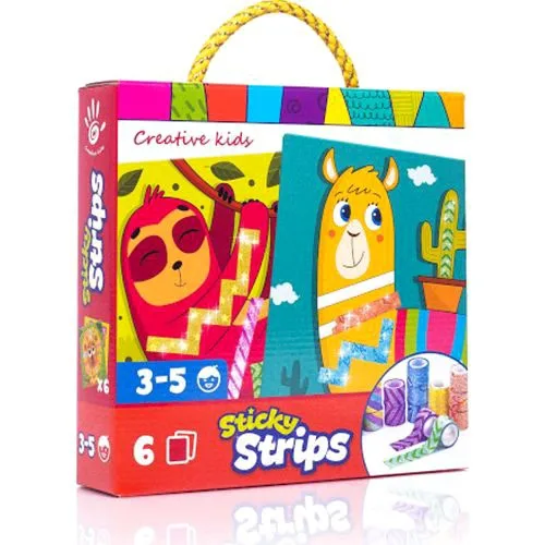 Набір для творчості Vladi Toys Sticky strips декорування кольоровим скотчем 3-5 років