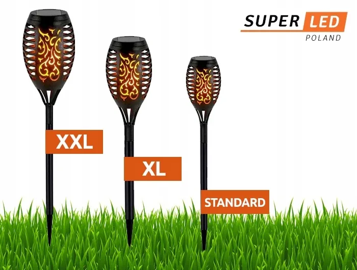 Ландшафтний світильник SuperLED пластик 78 см чорний 2 шт