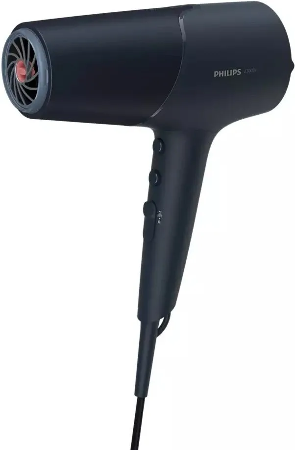 Фен Philips 5000 Series, 2300Вт, 3 скорости, диффузор, ионизация, холодный обдув, темно-синий