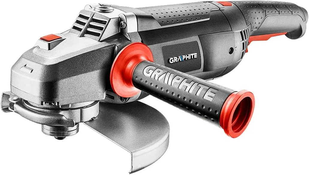 Кутова шліфувальна машина GRAPHITE 230 мм, 2350 Вт, 6500 об/хв, вага 4.85 кг.