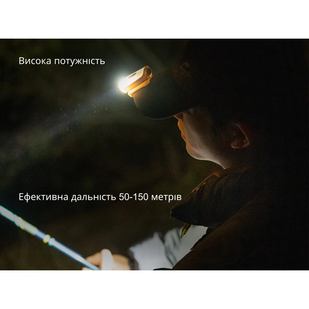 Ліхтар з кліпсою Naturehike пластик 58х44х26 см бежевий