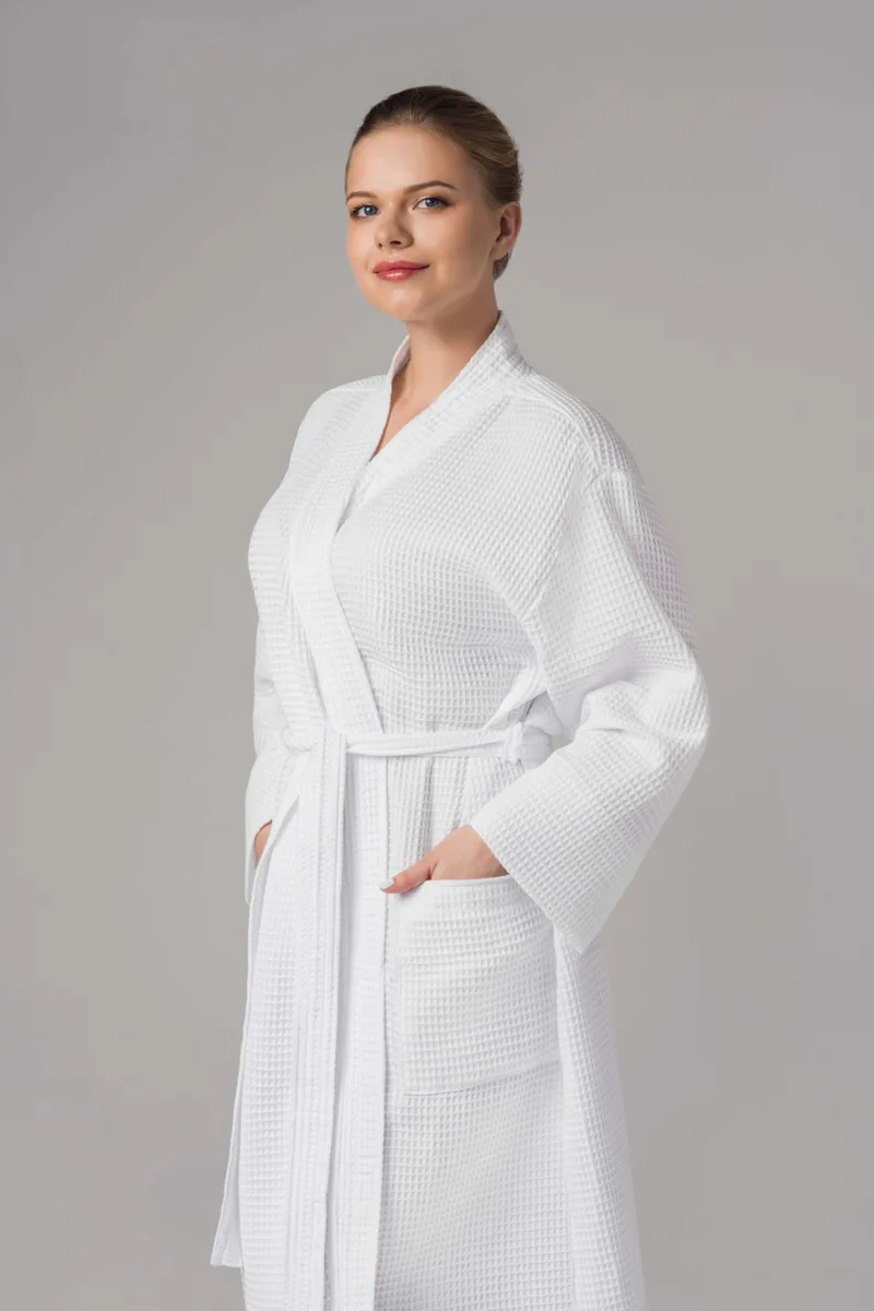 Халат вафельний Home Line бавовна XXL білий