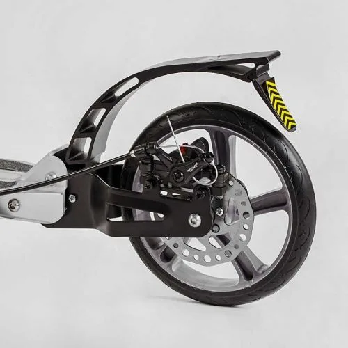 Алюмінієвий самокат Best Scooter з ручним дисковим гальмом 200мм для дорослих та дітей з амортизаторами.