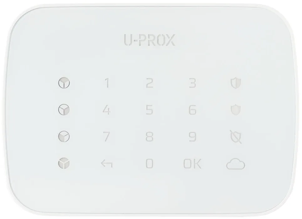 Бездротова сенсорна клавіатура U-Prox Keypad G4 White, 4 групи, бездротовий, білий