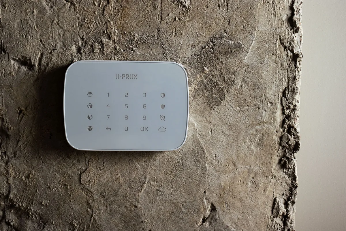 Бездротова сенсорна клавіатура U-Prox Keypad G4 White, 4 групи, бездротовий, білий