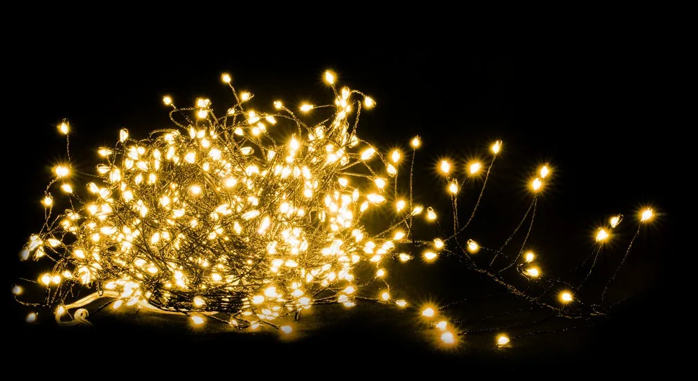 Гірлянда-кластер Luca Lighting чорна струна 11 м теплий білий