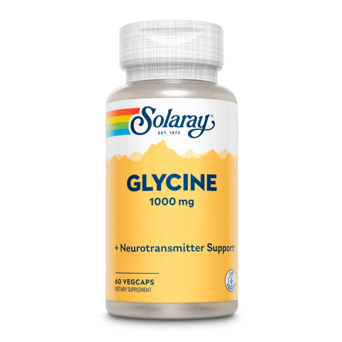 Solaray Glycine Free Form 1000 мг 60 капсул вегетарианские