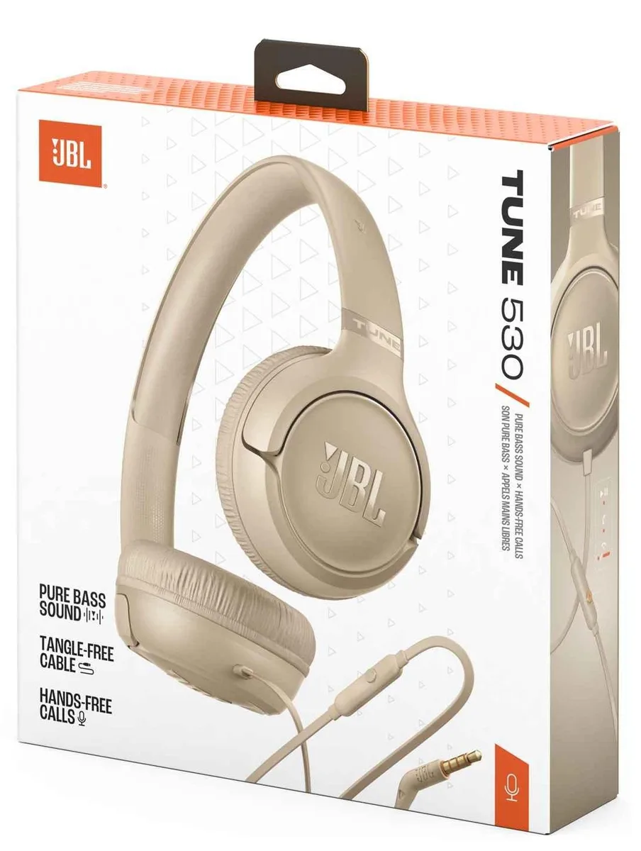 Гарнітура JBL бездротова накладна 33 мм бежевий