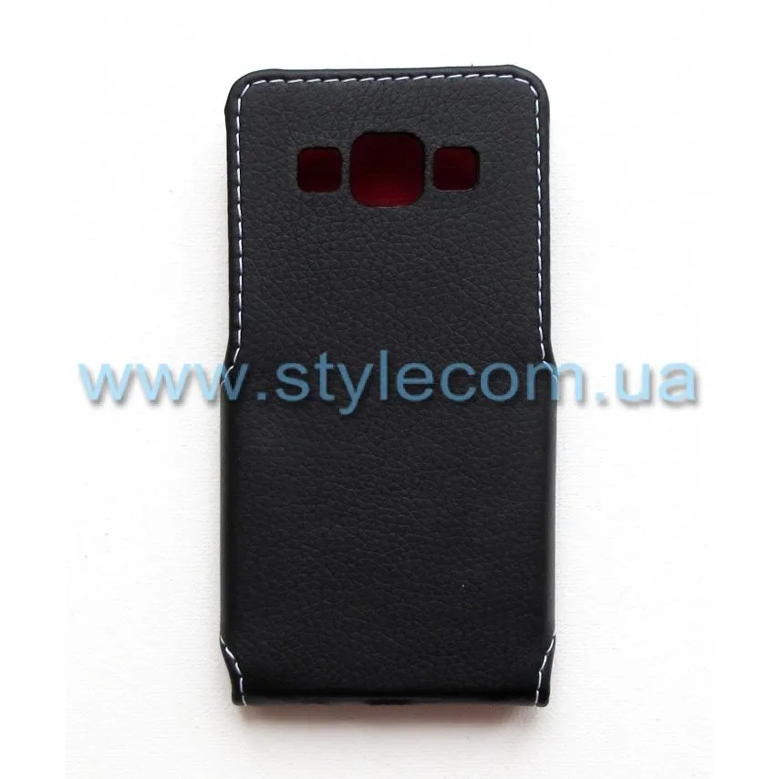 Чохол фліп Status для Samsung шкірозамінник чорний A3/A300