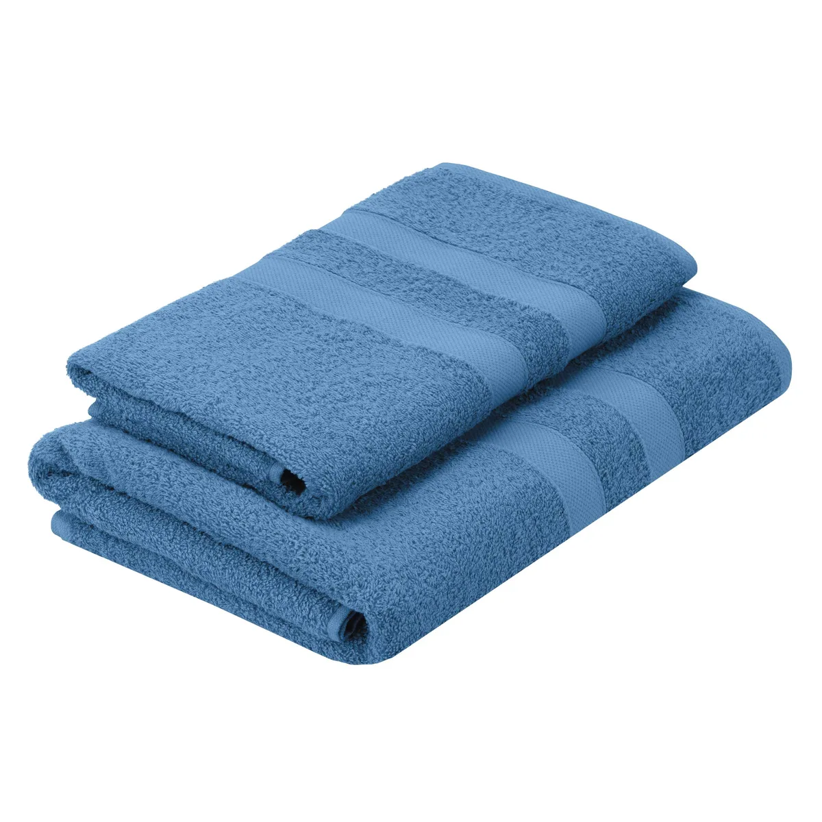 Комплект махрових рушників ARDESTO Splendid 50х90 см, 70х140 см, 2 шт, 100% бавовна, блакитний.