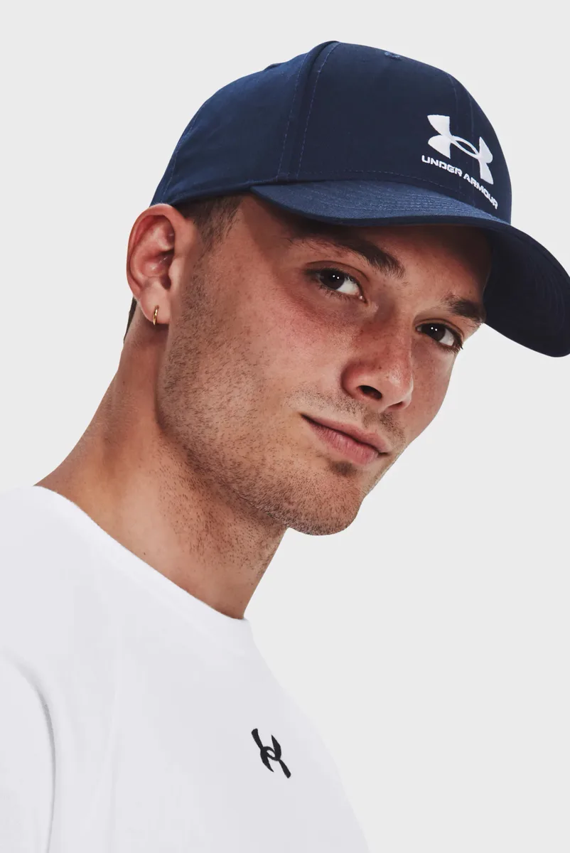 Кепка Under Armour 65% полиэстер 35% хлопок OSFM синий мужской