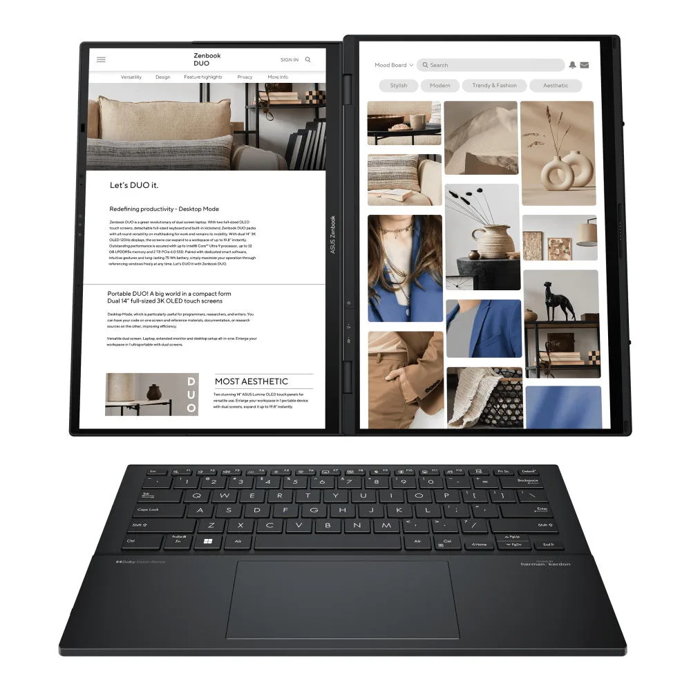 Ноутбук ASUS Zenbook OLED 14" FHD Touch Intel Ultra 9 32GB 1TB Сірий