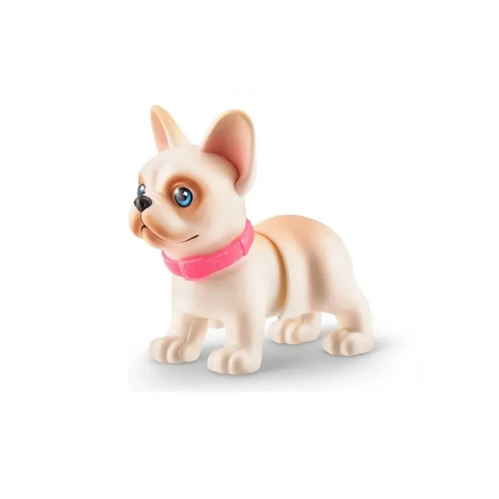 Интерактивный щенок Pets Alive Плюшевый Бульдог 25 см Розовый