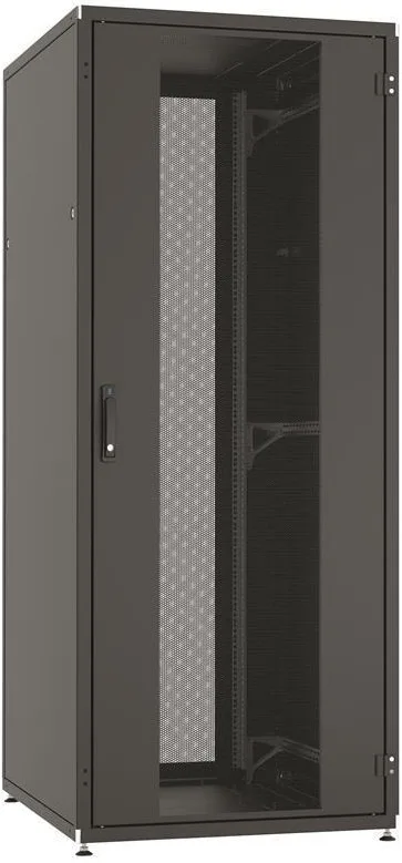 Шафа ZPAS 19", 42U, SZB IT, одностулкові передні та задні перфоровані двері, 800x1000 мм, максимально 1500кг, чорна