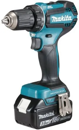 Акумуляторний шуруповерт-дриль Makita DDF485RFJ 18В, 2 батареї по 3А·год, крутний момент 27·50Нм, швидкість обертів 0-500/0-1900 о