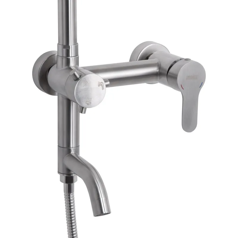 Душова система Brinex Pure 1030 нержавіюча сталь 750-1040 мм нікель