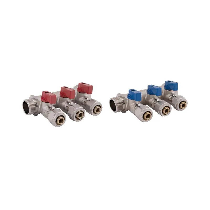 Колектор розподільний Thermo Alliance SD231W3 3 виходи 3/4" латунь 120х76х34 мм