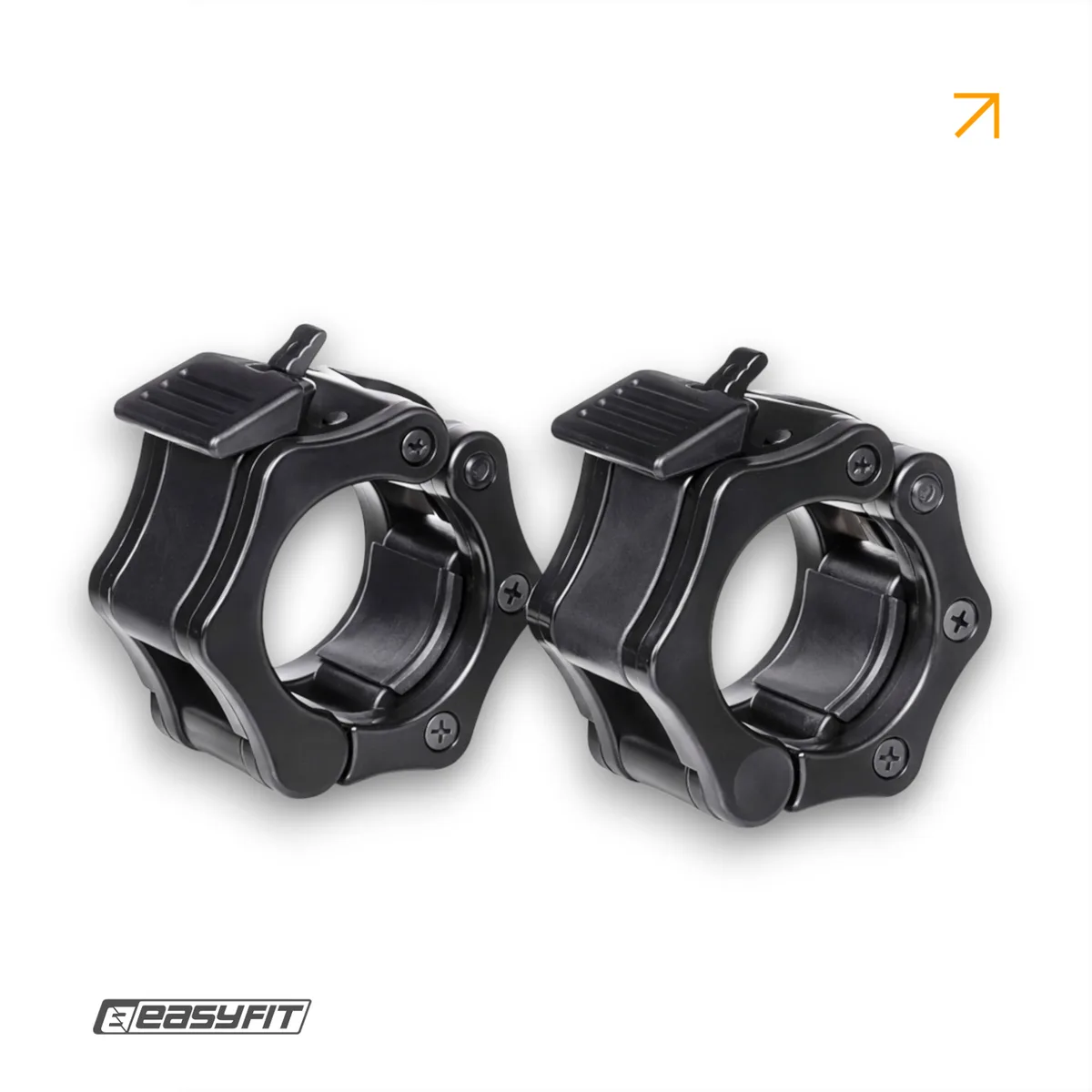 Зажими для штанги EasyFit ABS 50 мм Чорні