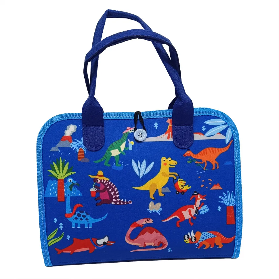 Дитяча розвиваюча сумочка Bambi фетр 20х4х28 см кольорова