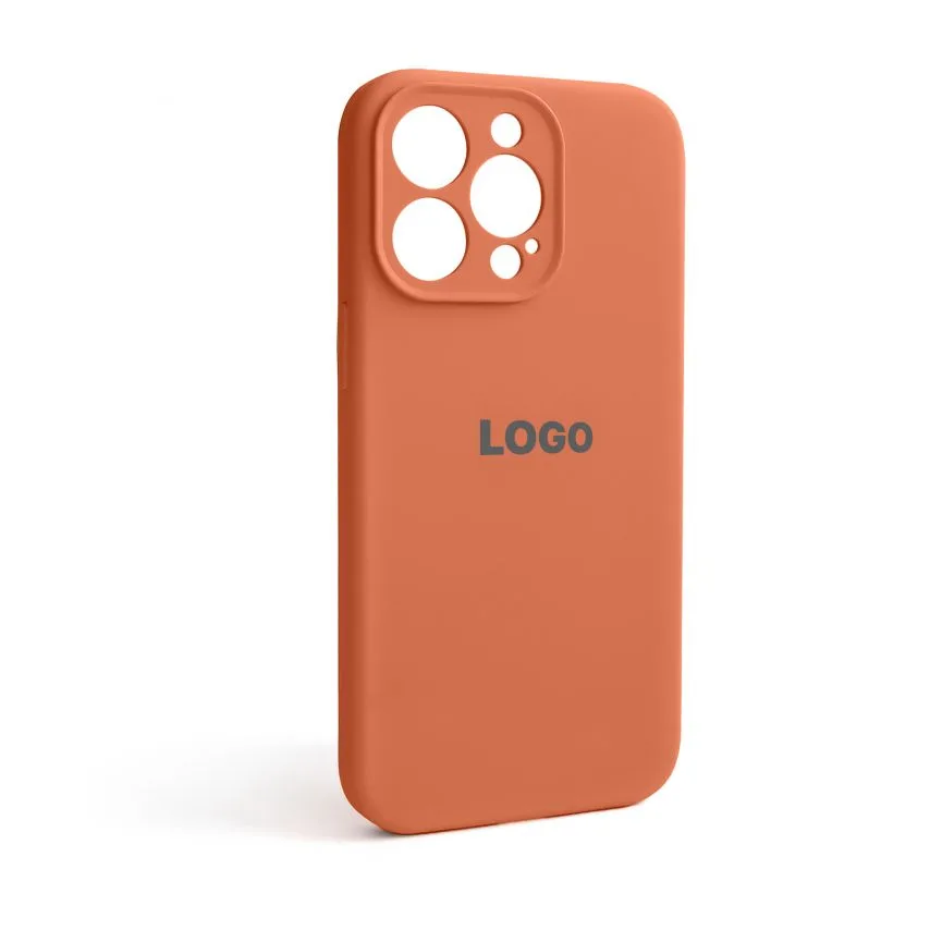 Чохол Silicone Case для Apple iPhone 13 Pro силіконовий помаранчевий закрита камера