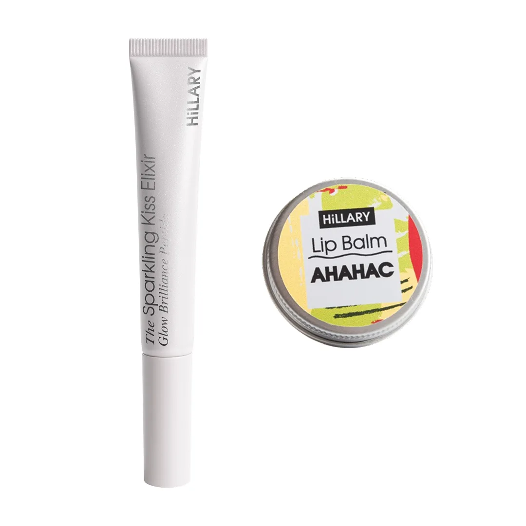 Набір проти тріщин та для зволоження губ Hillary Lip Repair & Hydration Set